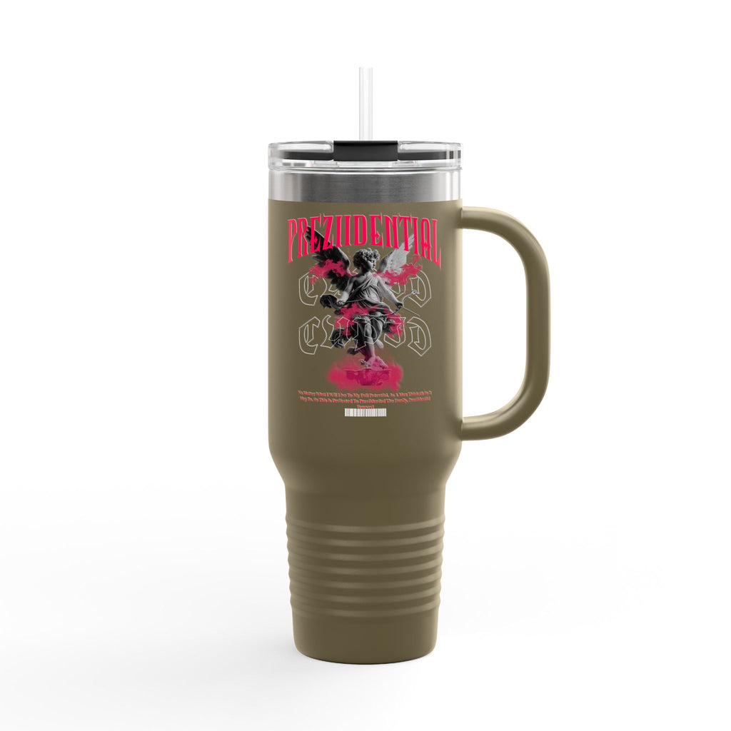 Insulated Travel Mug — 'Prezidential' Pink Smoke 40oz Tumbler