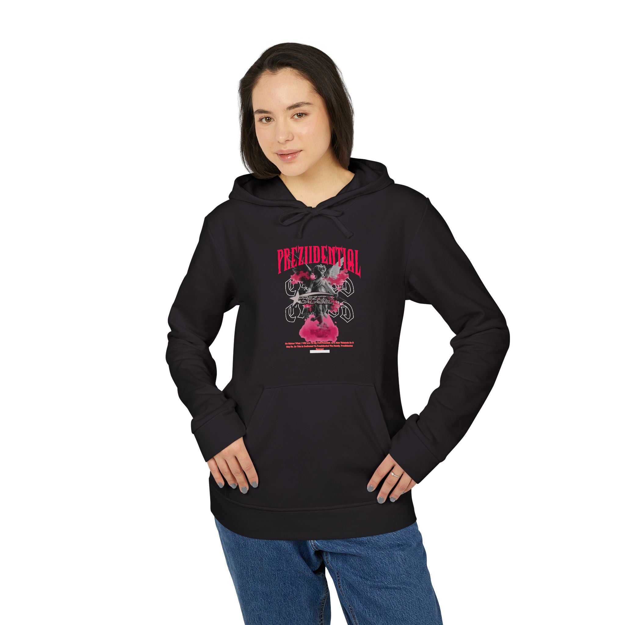 Graphic Sports Hoodie — Retro Barcode Floral 'Great' Design
