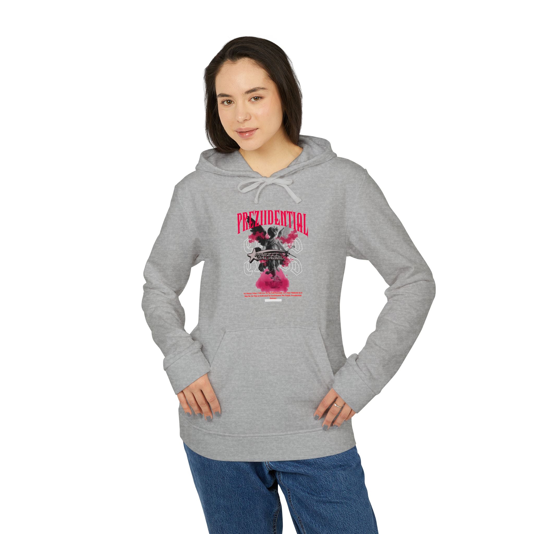 Graphic Sports Hoodie — Retro Barcode Floral 'Great' Design
