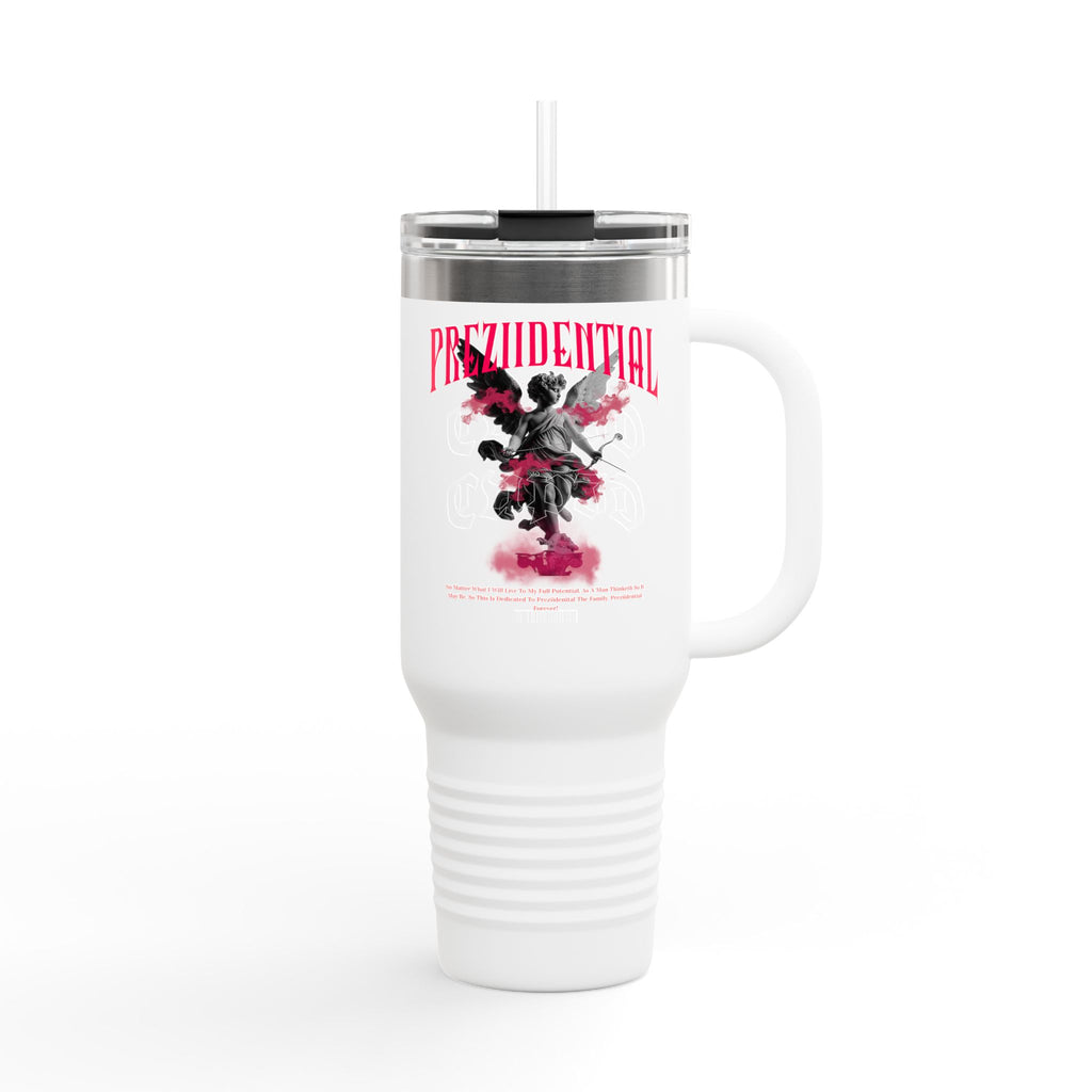 Insulated Travel Mug — 'Prezidential' Pink Smoke 40oz Tumbler