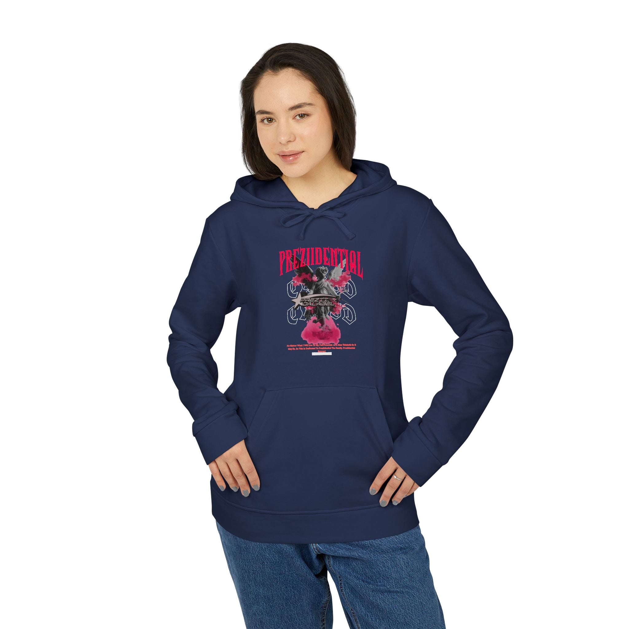 Graphic Sports Hoodie — Retro Barcode Floral 'Great' Design