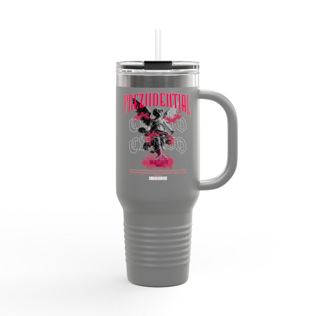 Insulated Travel Mug — 'Prezidential' Pink Smoke 40oz Tumbler