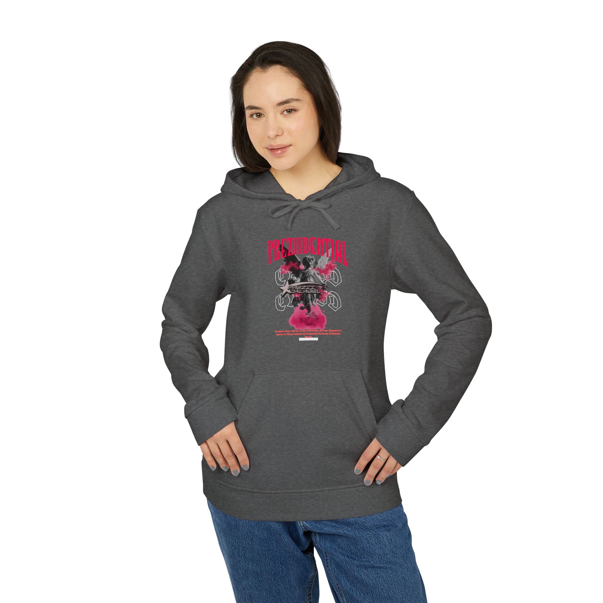 Graphic Sports Hoodie — Retro Barcode Floral 'Great' Design