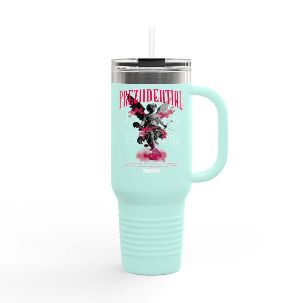 Insulated Travel Mug — 'Prezidential' Pink Smoke 40oz Tumbler