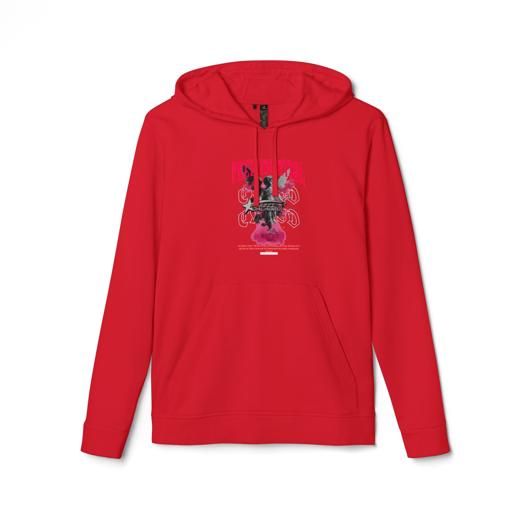 Graphic Sports Hoodie — Retro Barcode Floral 'Great' Design