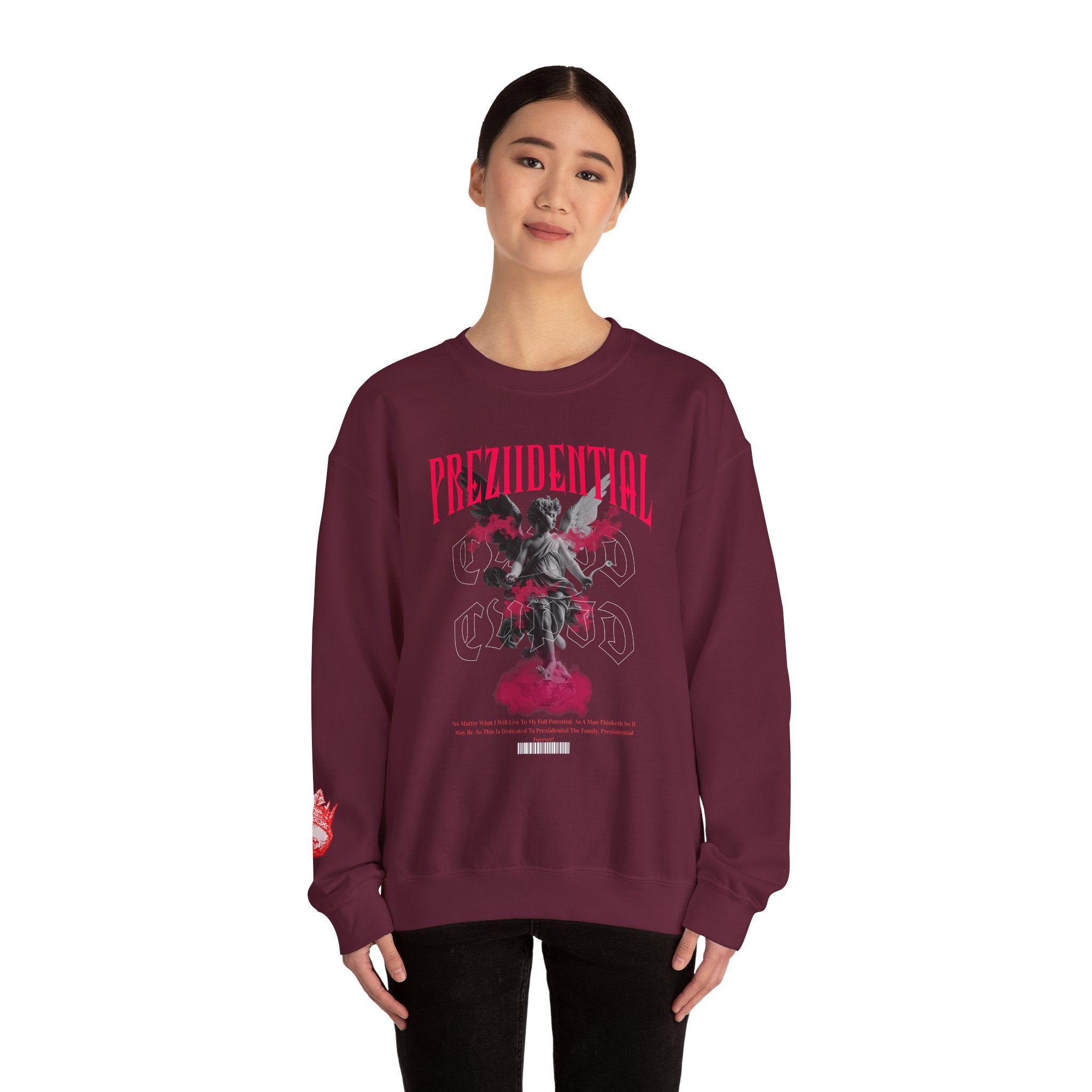Crewneck Sweatshirt — 'Prezidential' Angel Graphic Pullover