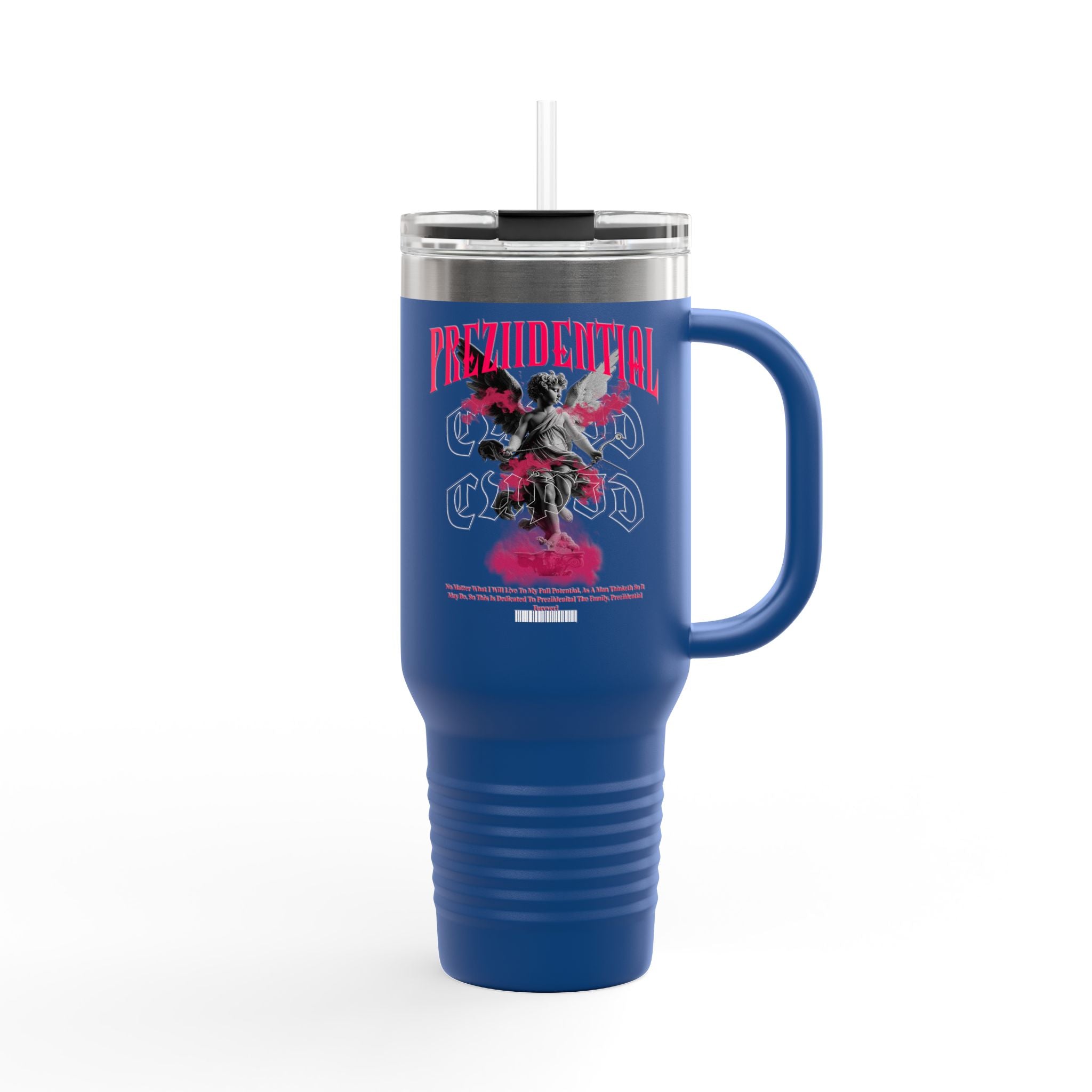 Insulated Travel Mug — 'Prezidential' Pink Smoke 40oz Tumbler