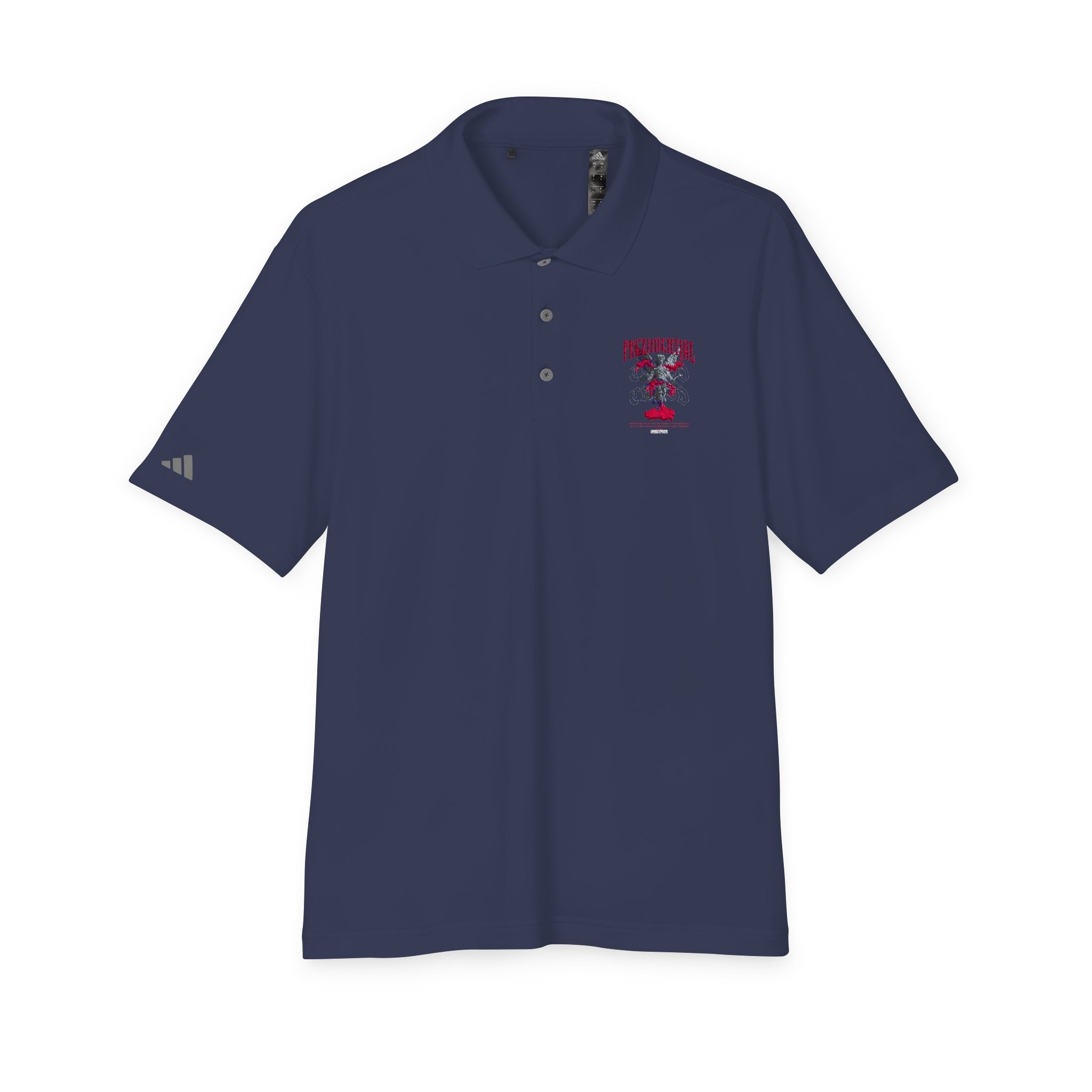 Performance Polo — Red Eagle Crest Chest Logo