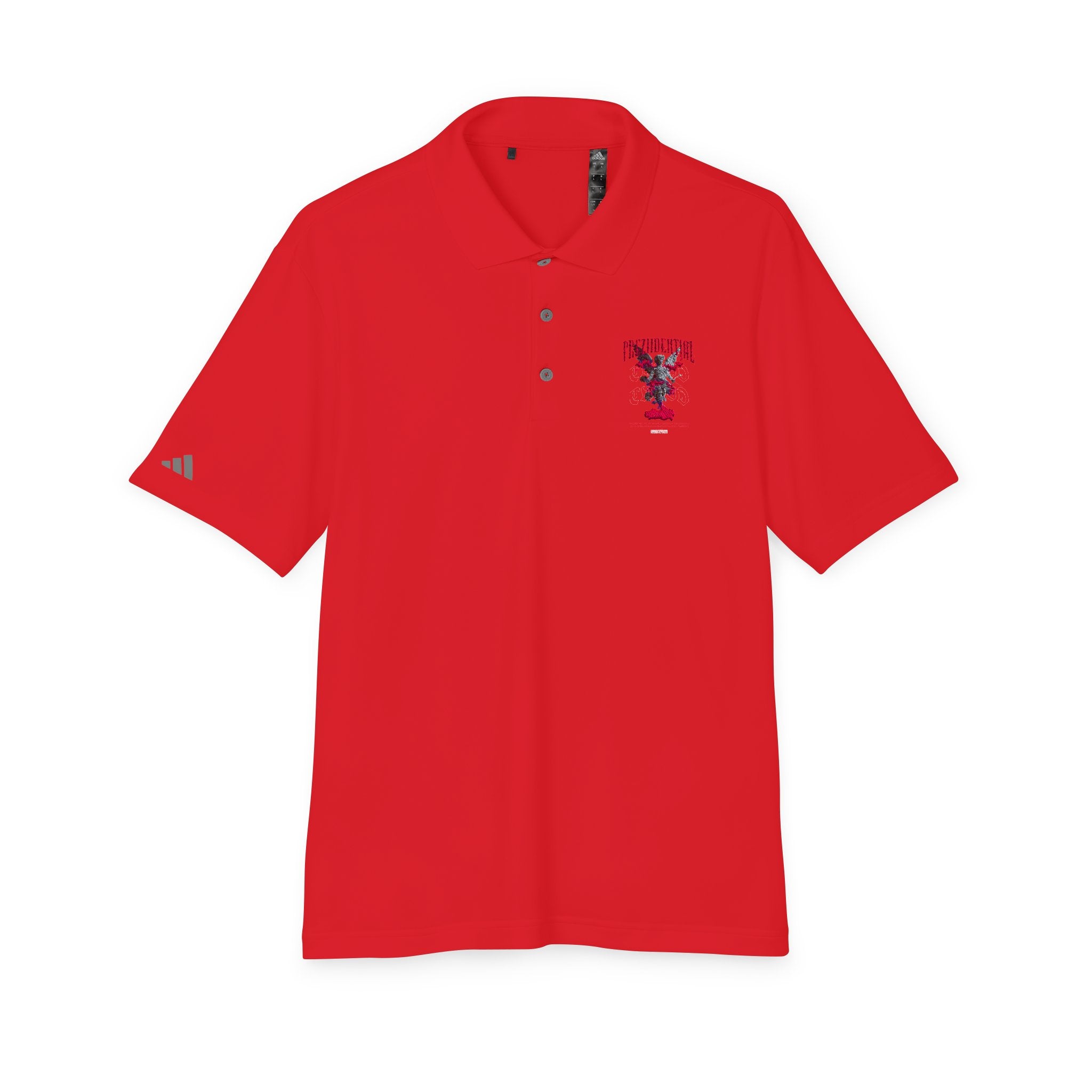 Performance Polo — Red Eagle Crest Chest Logo