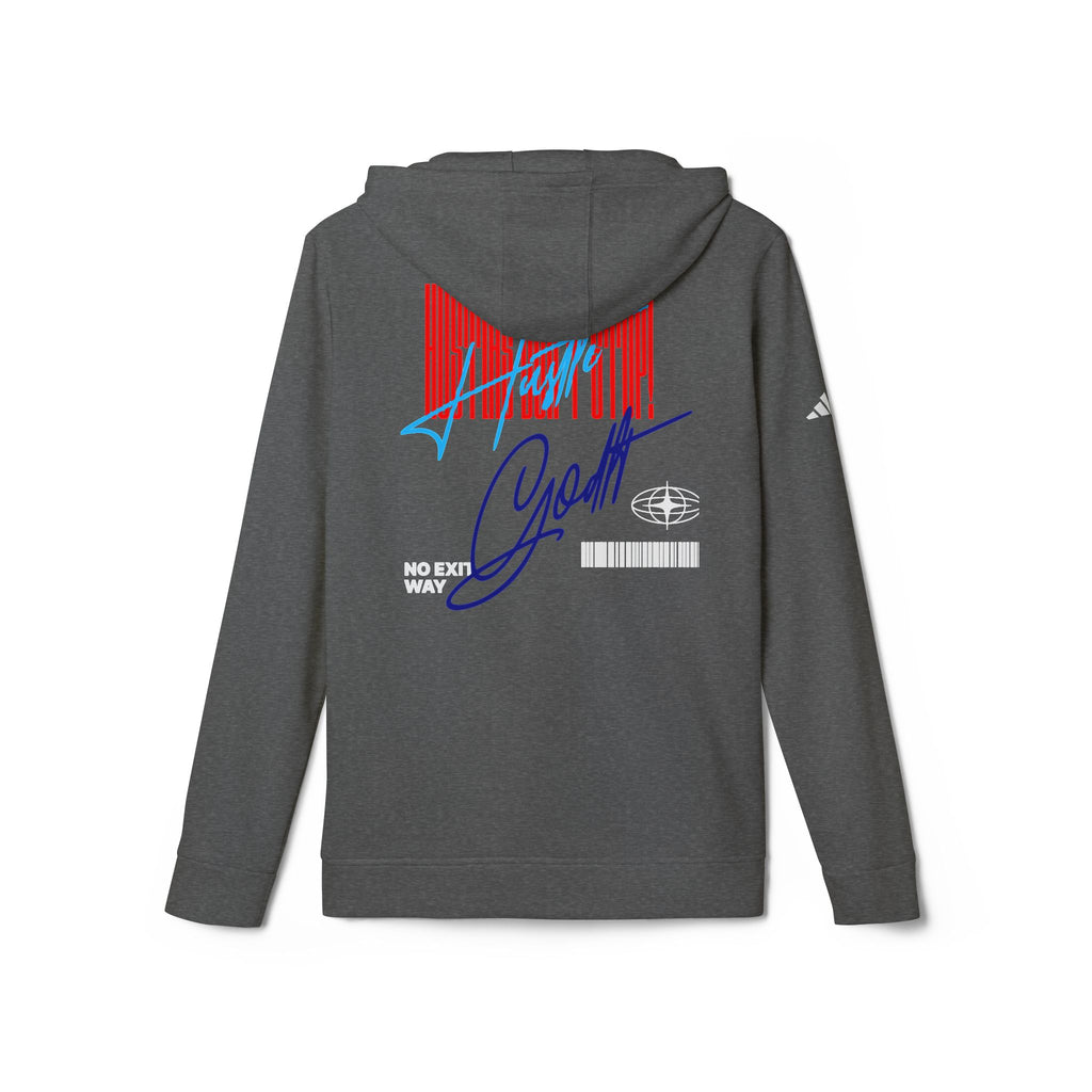 Graphic Sports Hoodie — Retro Barcode Floral 'Great' Design