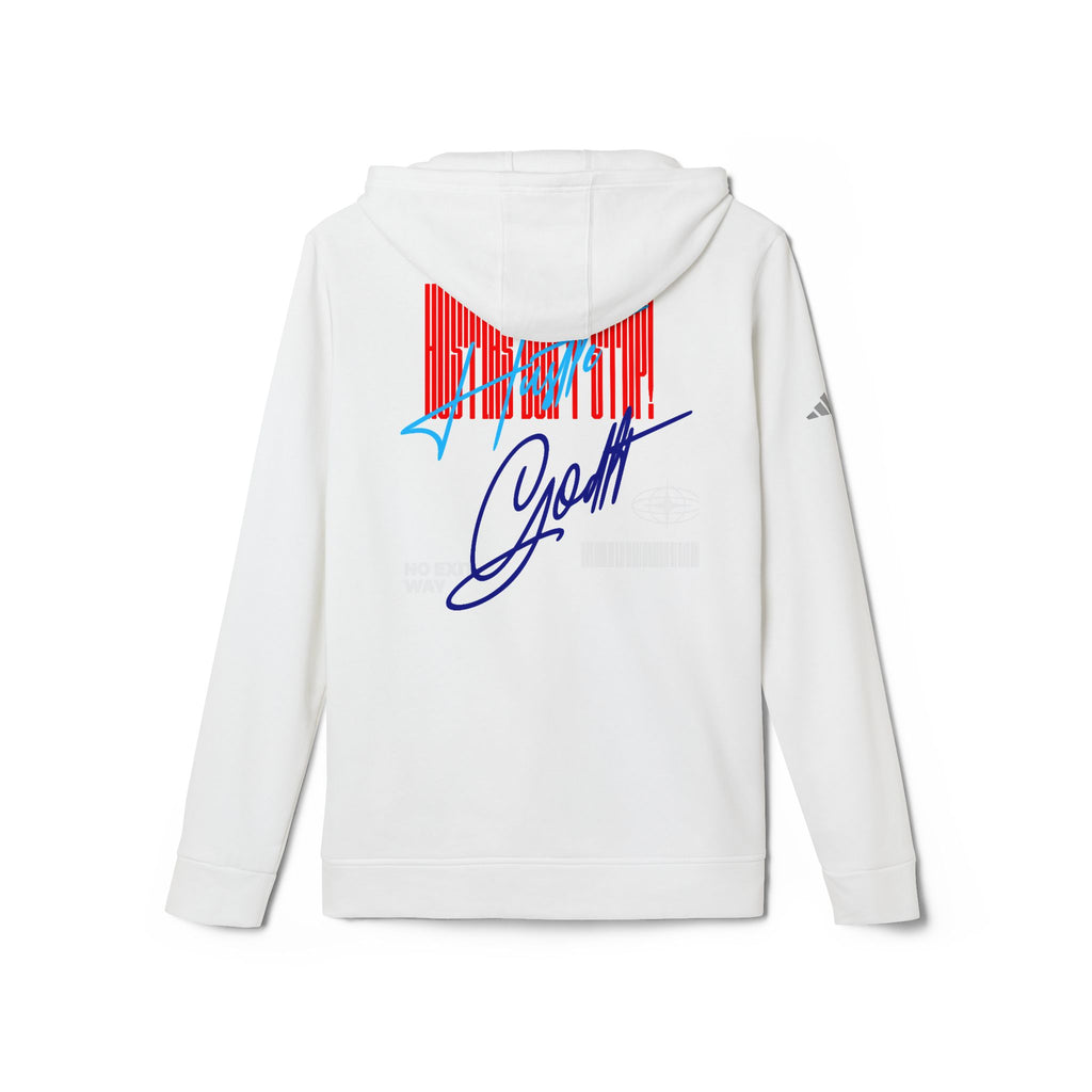 Graphic Sports Hoodie — Retro Barcode Floral 'Great' Design